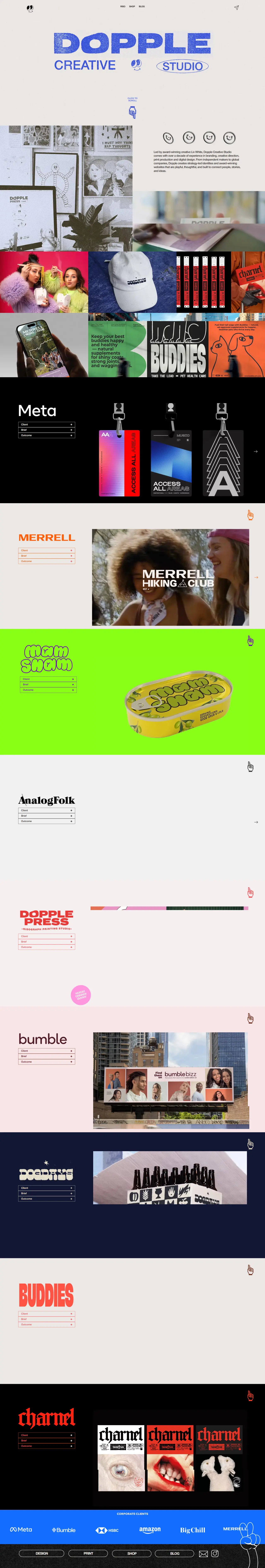 Dopple Press — website screenshot