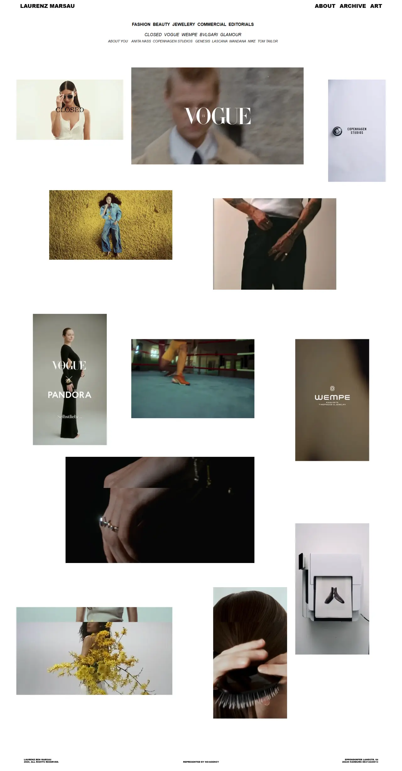 Laurenz Marsau — website screenshot