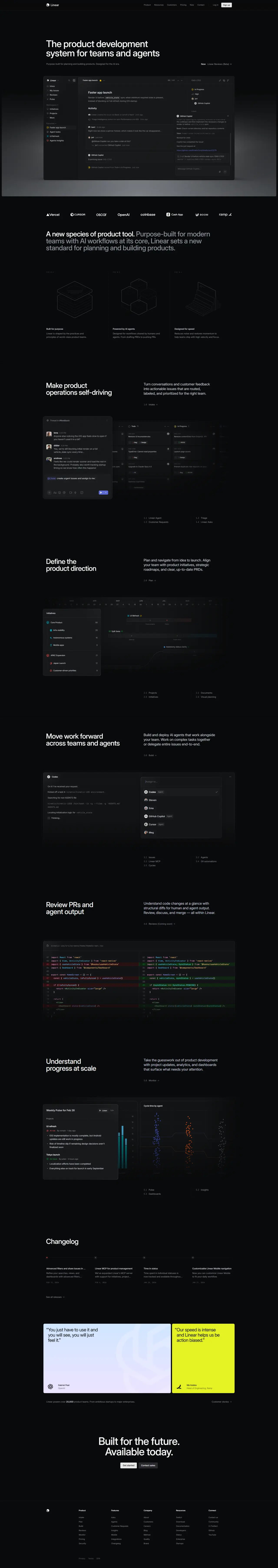 Linear — website screenshot