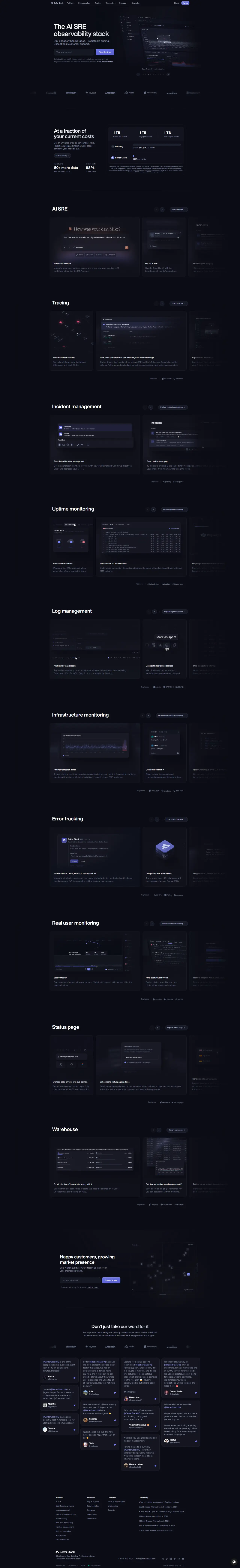 Better Stack — website screenshot