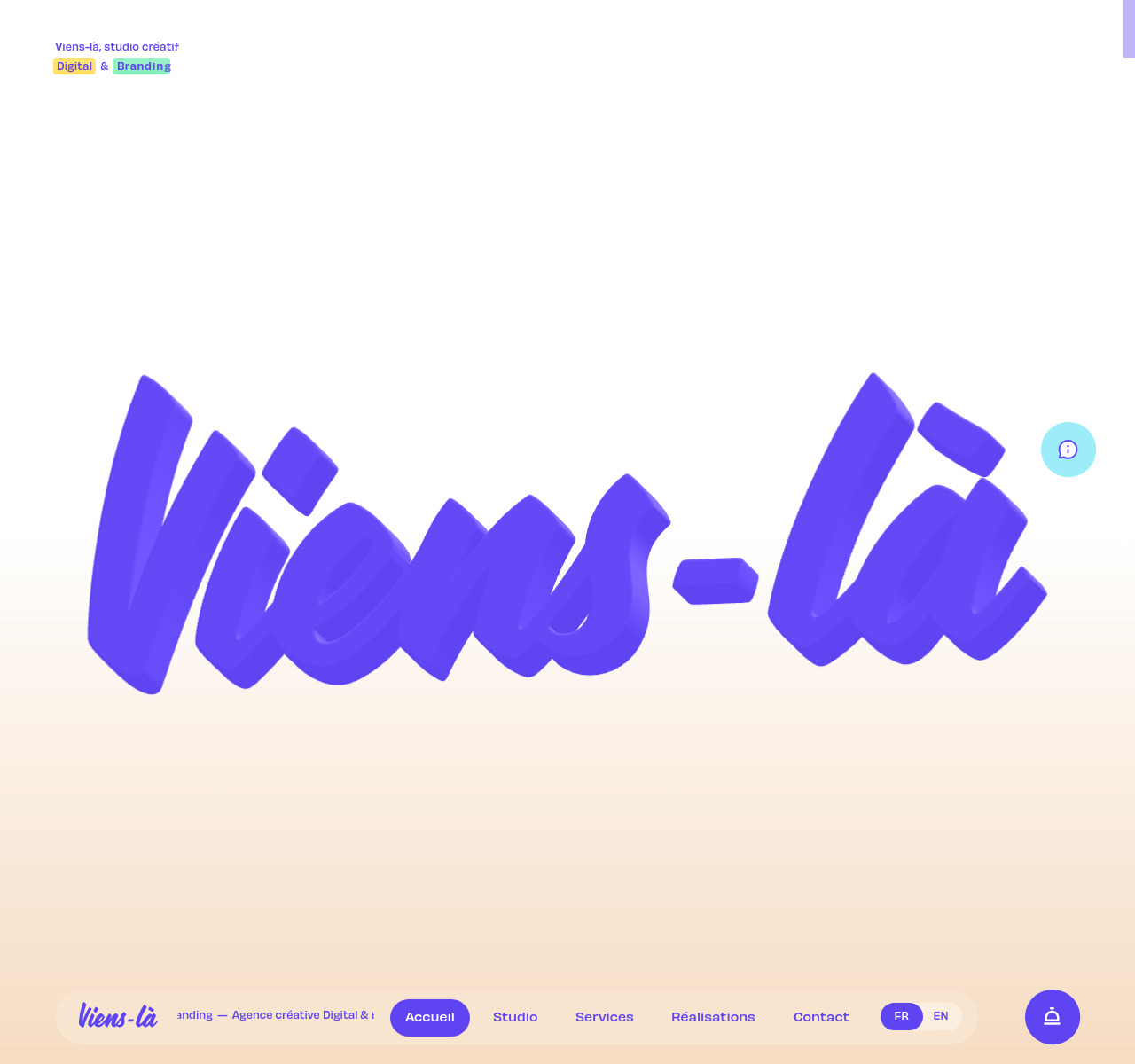 Viens-la — website screenshot