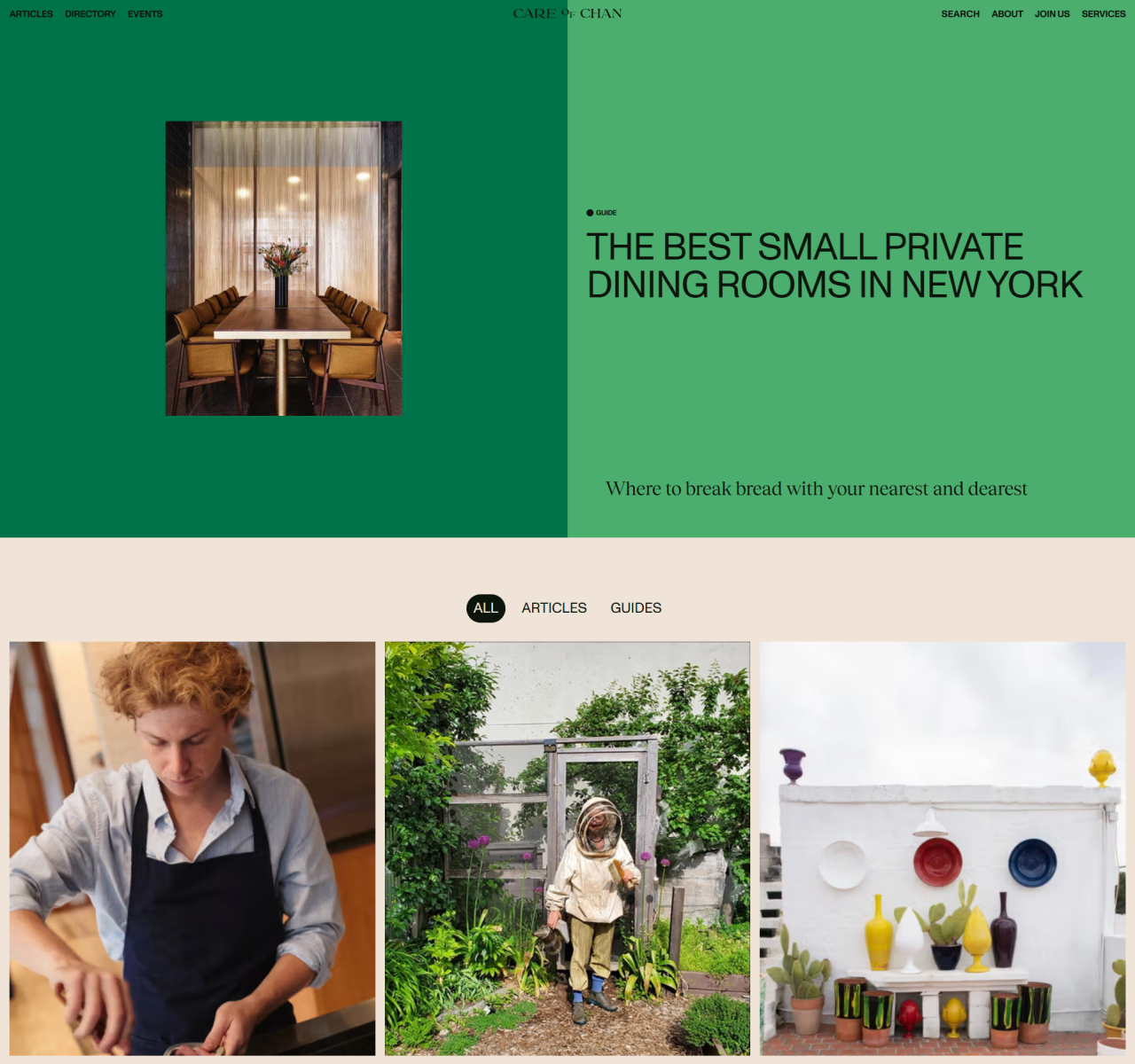 Care of Chan — website screenshot