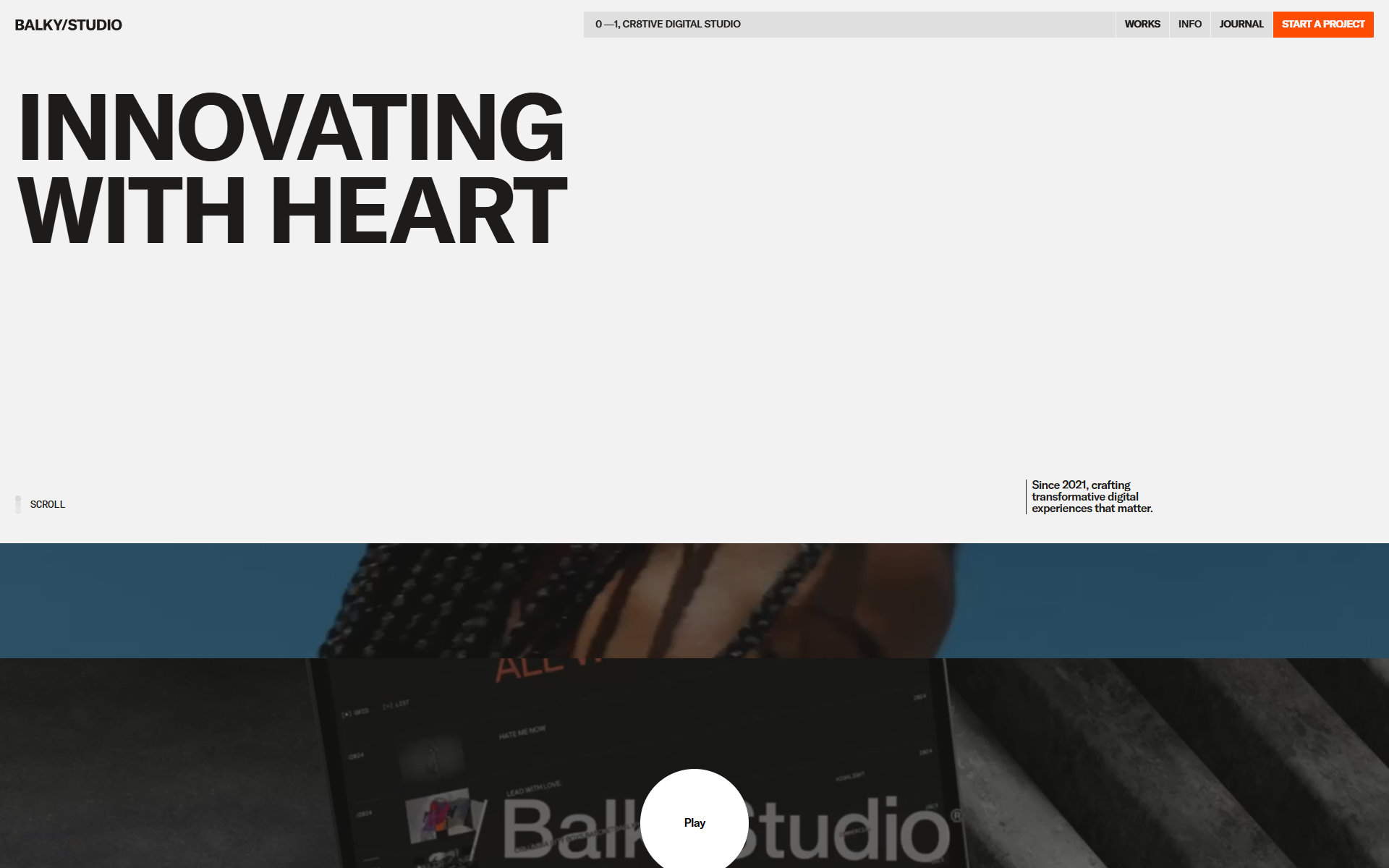 Balky Studio — website screenshot