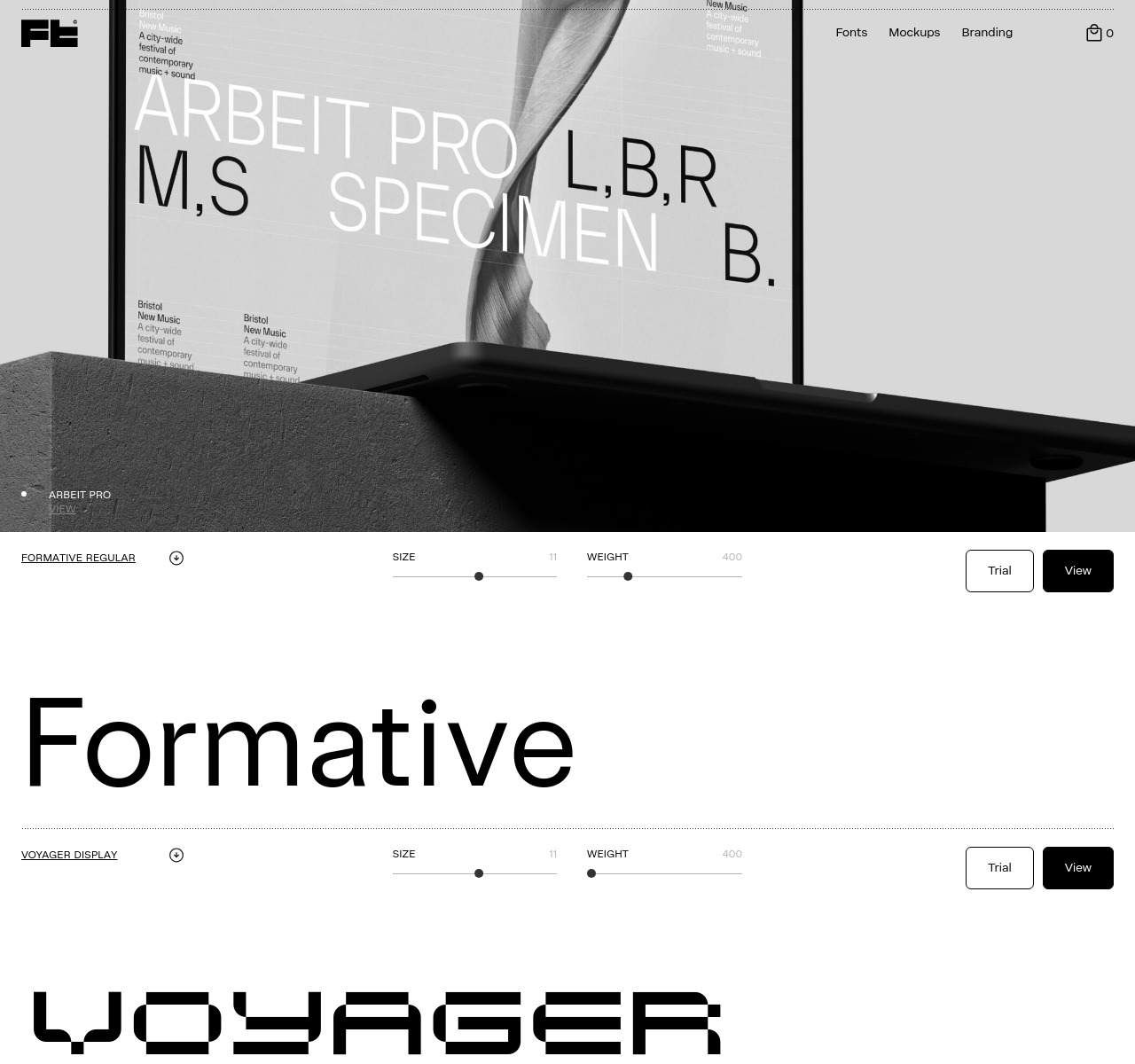 Studio Few — full homepage design, a advertising website