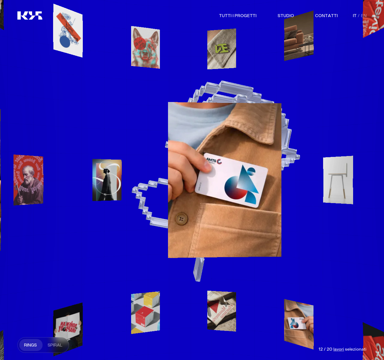 Studio K95 — full homepage design, a advertising website