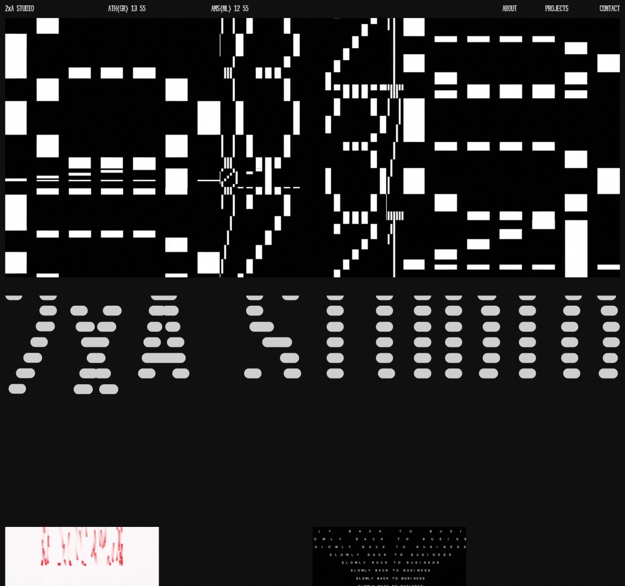 2xA Studio homepage design — Software